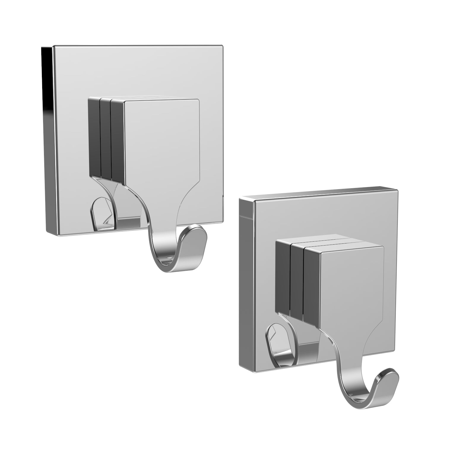 Fusion-Loc 13kg Suction Bathroom Hook - Polished Chrome ABS 2 Pack