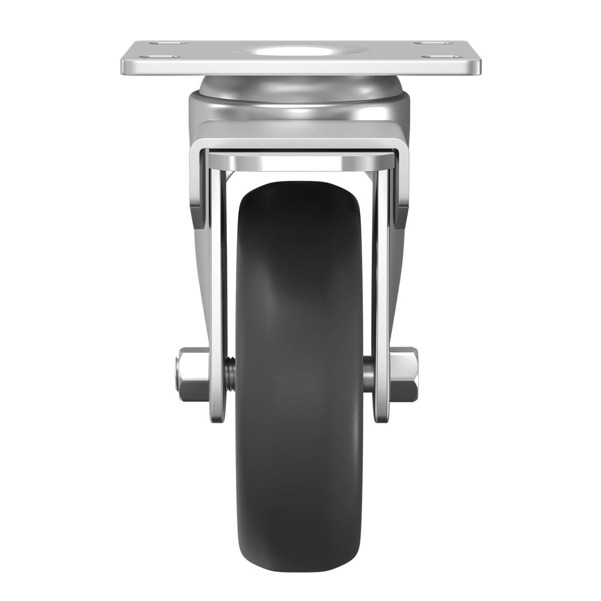 Rack It PRO Castors Set 4 Pack Black Powder Coated Steel