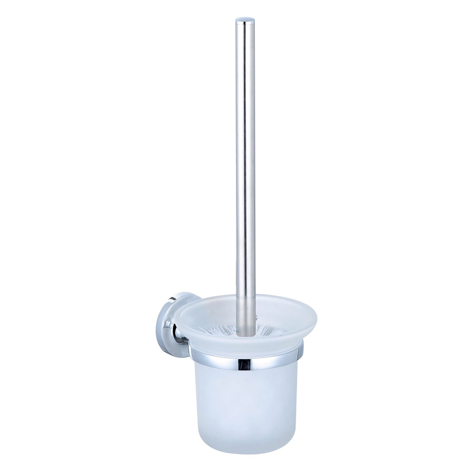 Mondella Prelude Chrome Metal Toilet Brush and Holder