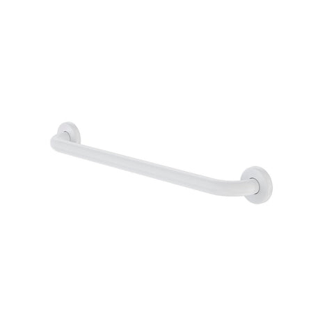 Caroma 300mm Chrome Grab Rail 450mm White Stainless Steel Support - SuperSaverAU - view 1