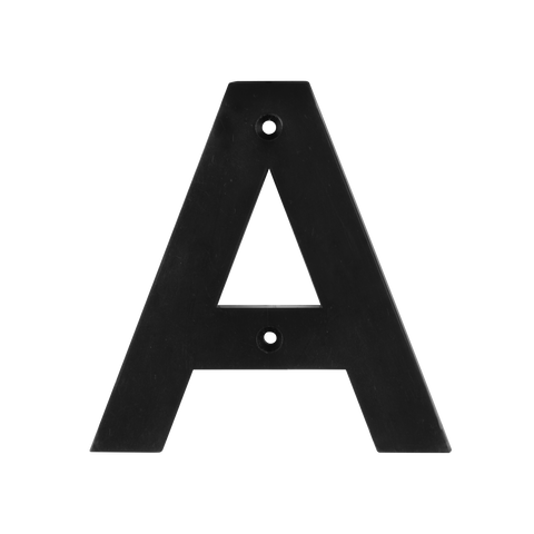 Sandleford Victoria Letter A 85mm Black Plastic House Letter