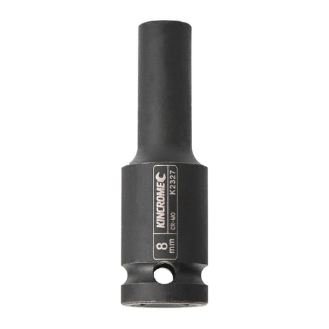 Kincrome 8mm 1/2" Drive Chrome Molybdenum Deep Impact Socket Black