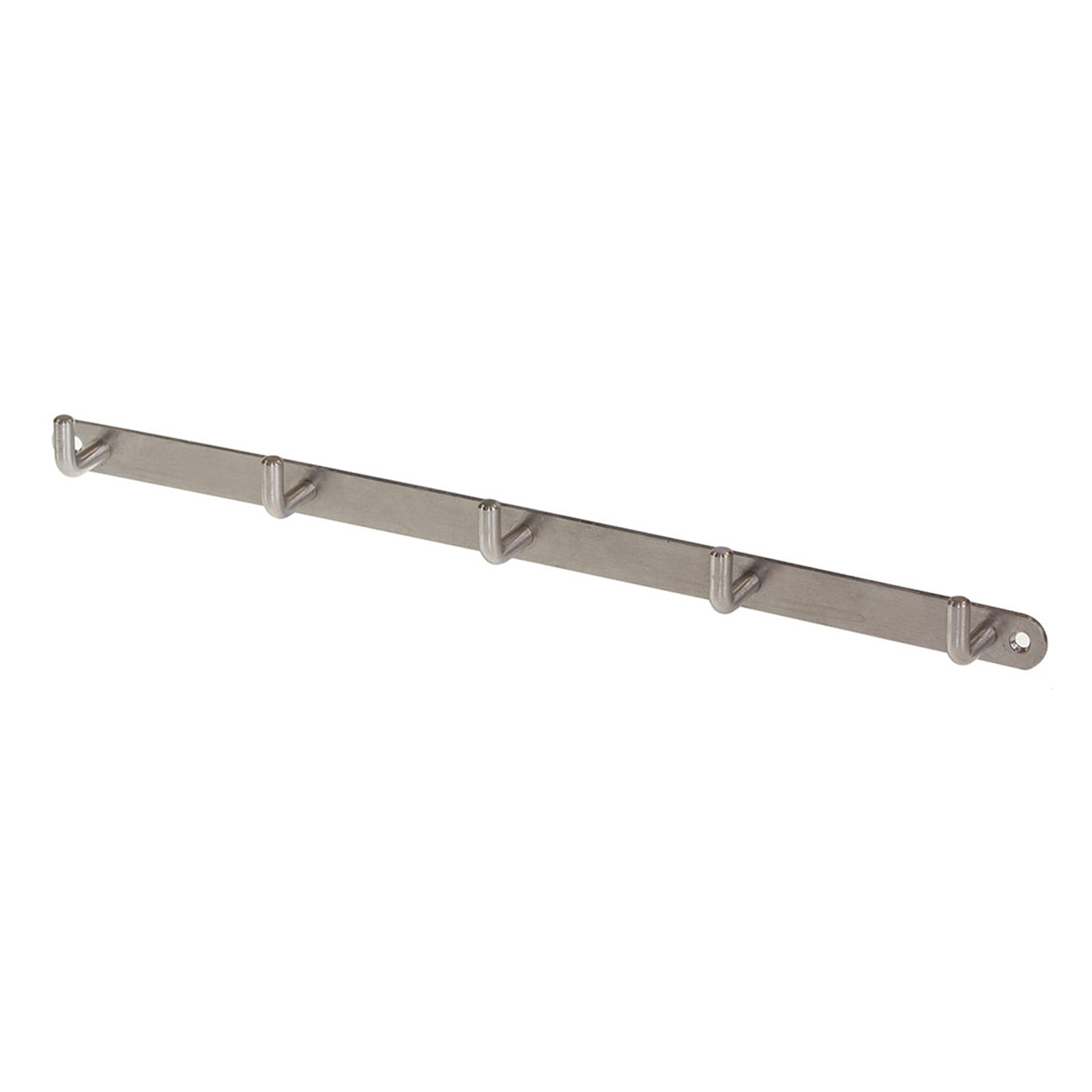 Pinnacle Stainless Steel 5 Hook Wall Rail - 20kg Wall Mounted