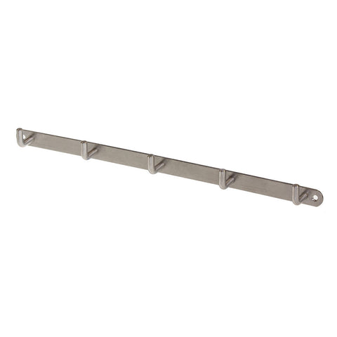 Pinnacle Stainless Steel 5 Hook Wall Rail - 20kg Wall Mounted