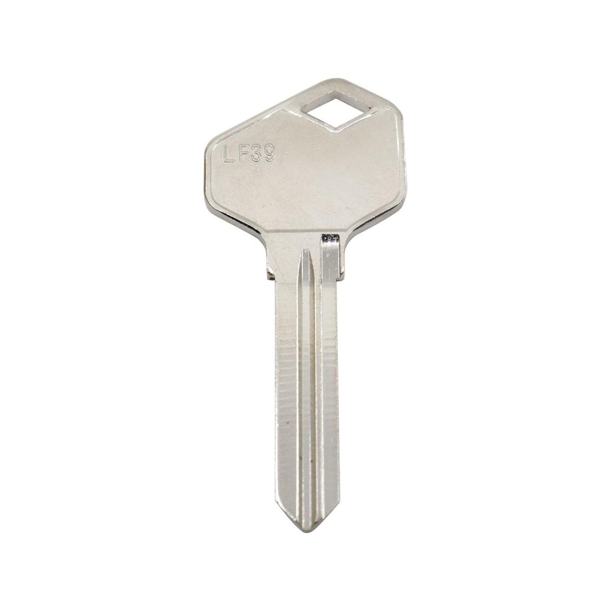 Ehi lf39 Silver Blank Key - Nickel Plated Brass - Key Duplication Solution - SuperSaverAU - view 1