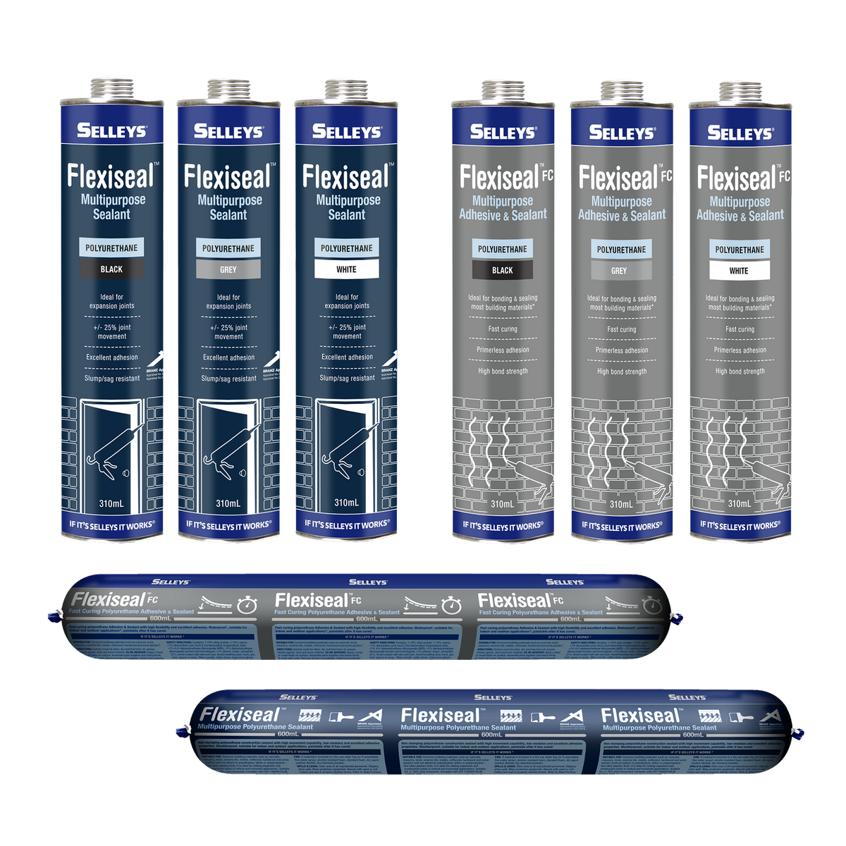 Selleys 310ml Grey Flexiseal Polyurethane Sealant Indoor Outdoor