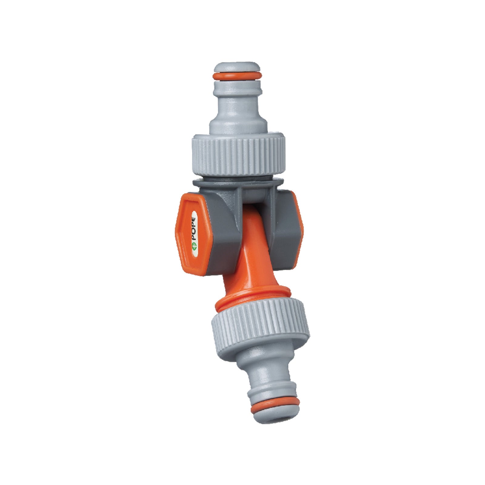 Pope 12mm Swivel 2 Way Hose Coupler - ABS Plastic, Anti-Kink