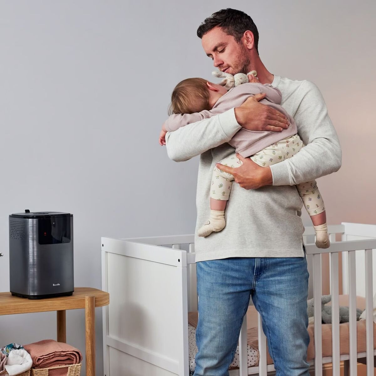 Breville The Smart Mist Top Connect Humidifier 4L - Graphite, Top-Fill Tank - LAH508GRT2IAN1