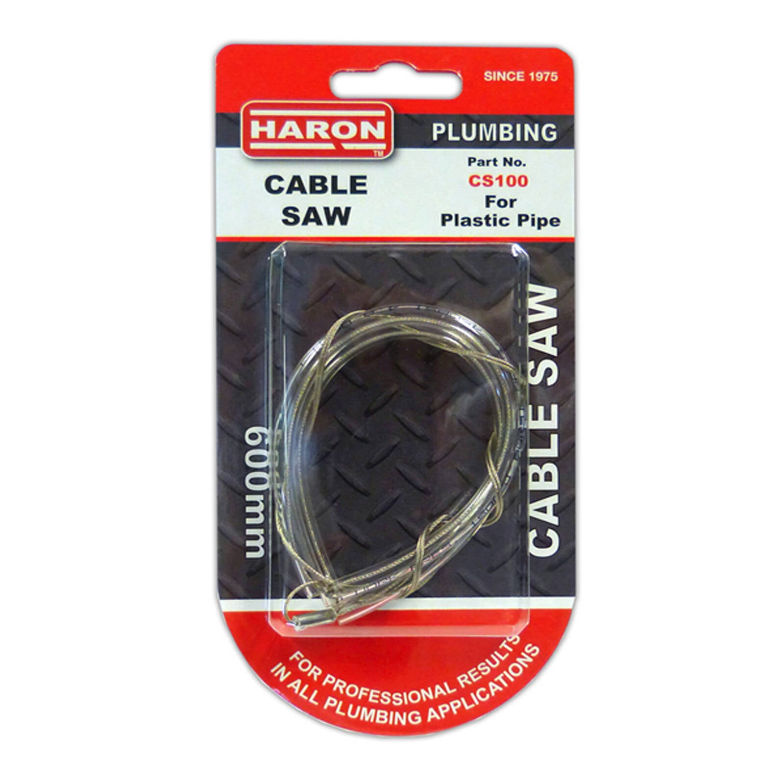 Haron CS100 25 Inch Cable Saw for PVC Pipe