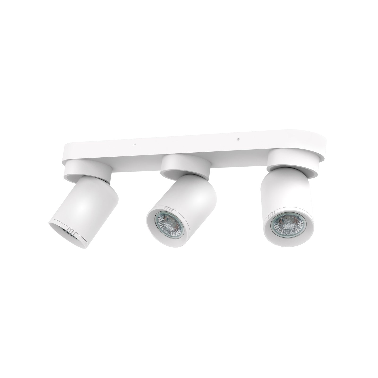 Click 3 Head Adjustable GU10 Spotlight Matte White Iron Hardwired SL2223WH