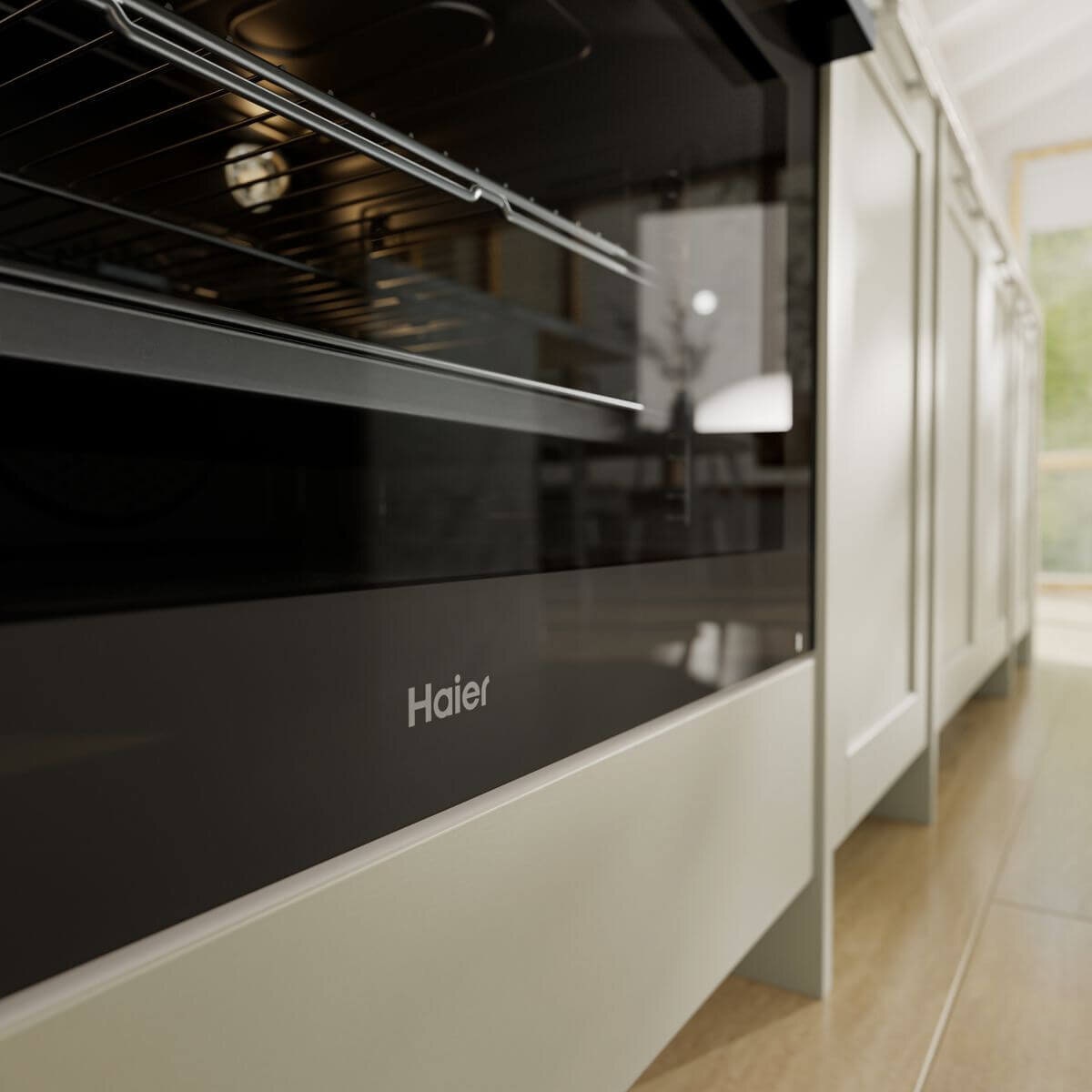 Haier 90cm 600 Series Pyrolytic Oven - 149L, 17 Functions, Steam Assisted, Wi-Fi, Black - HWO90S17TPB3