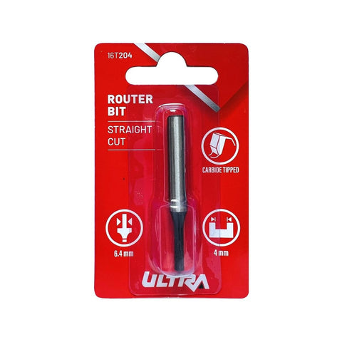 Ultra Router Bit - Straight 4mm - Tungsten Carbide - Durable - SuperSaverAU - view 1