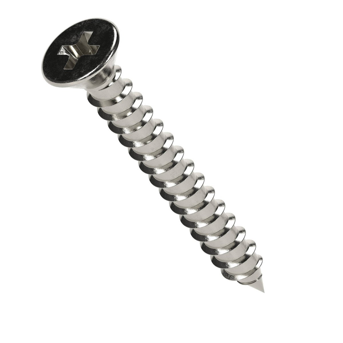 Buildex 10G x 38mm SS316 Self Tapping Sheet Metal Screws Countersunk - 50 Pack