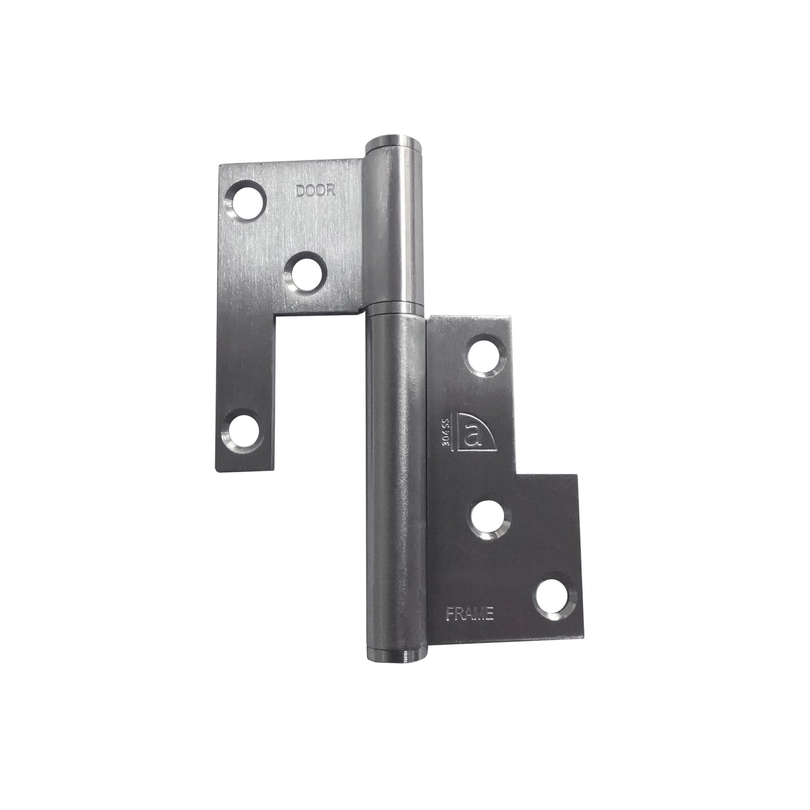 Austyle 100 x 45 x 2.5mm 304 Stainless Steel Universal Lift Off Hinge Silver