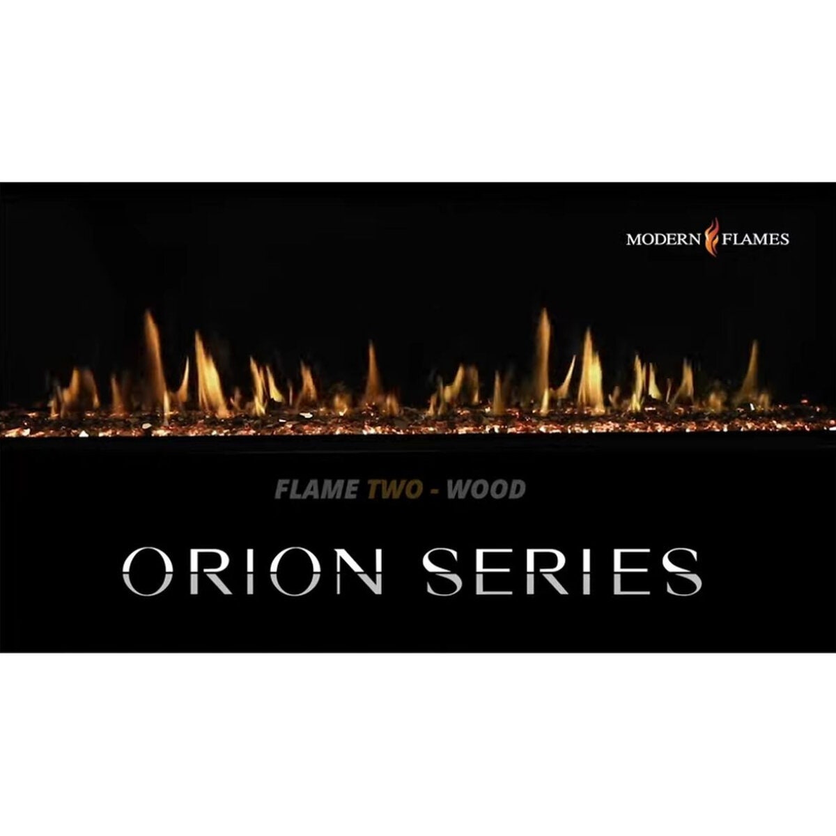 Modern Flames Orion 30" Slim Heliovision Built-In Electric Fireplace - 10A Plug and Lead, Black - OR30-SLIM-AU