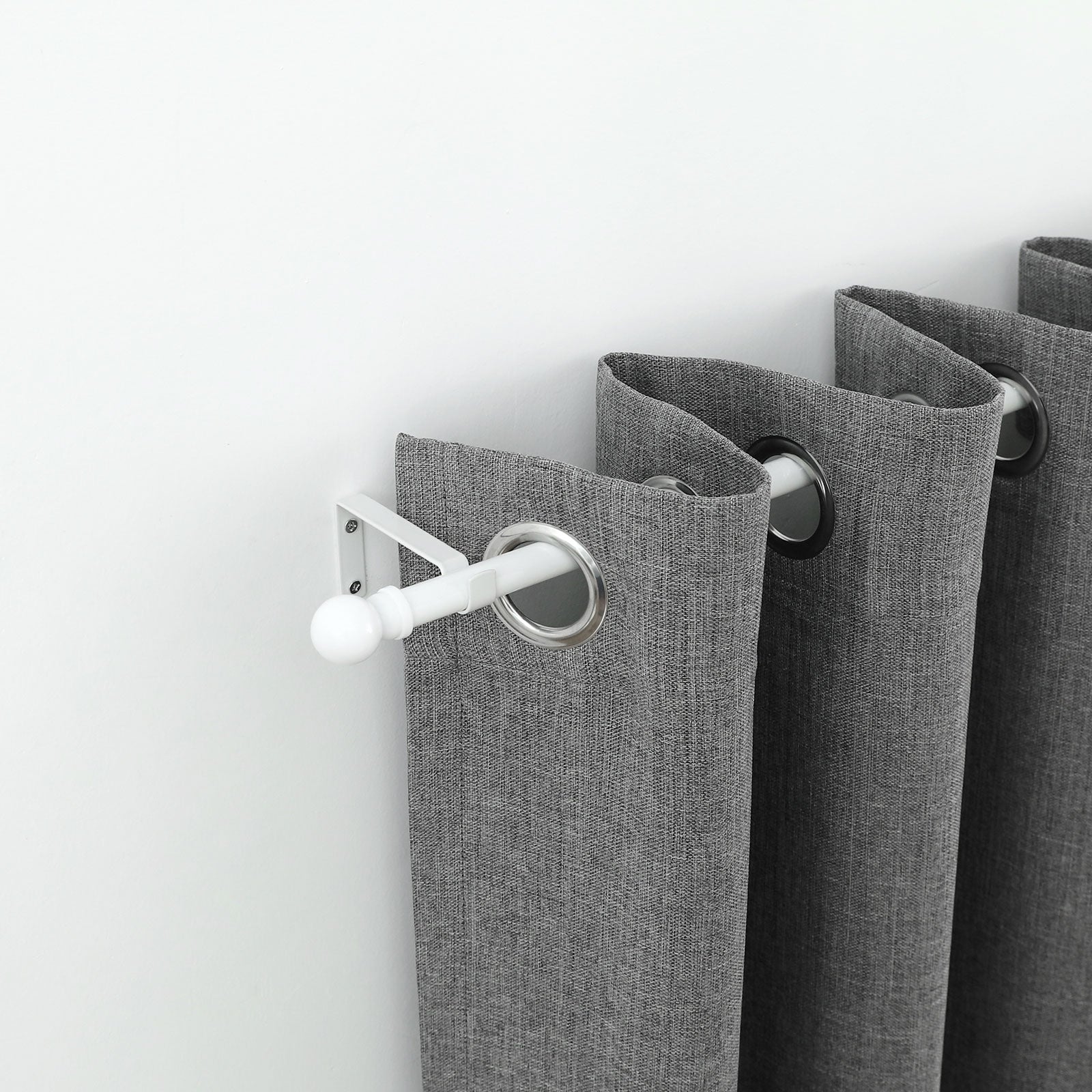 Windoware 100mm White Metal Single Curtain Unstayed Bracket - 2 Pack