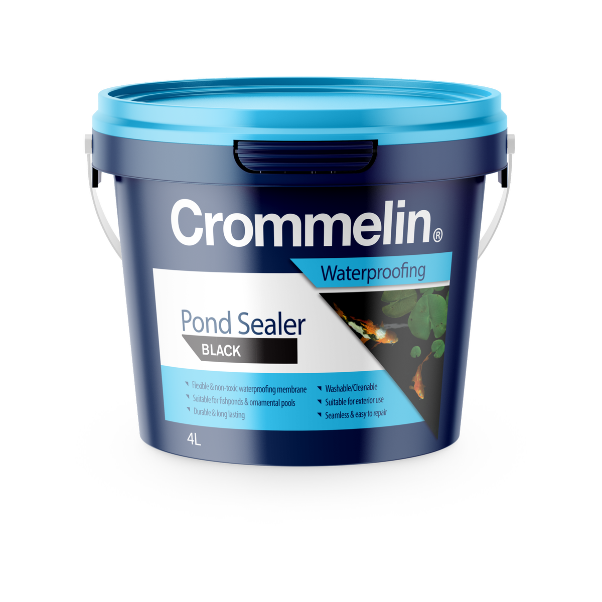 Crommelin 4L Black Pond Sealer - Water Based - UV Stable - Fish Safe - SuperSaverAU - view 1