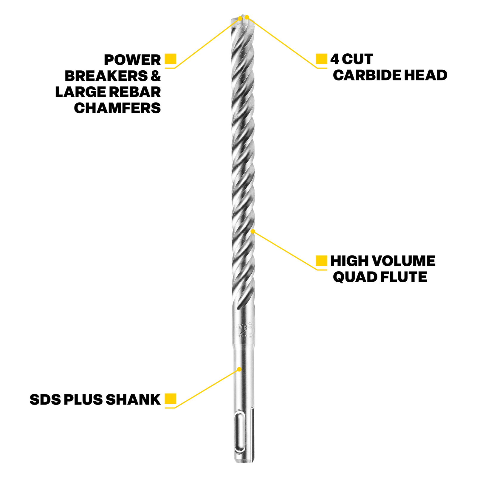 Kango 10 x 210mm K4 SDS Plus Masonry Drill Bit
