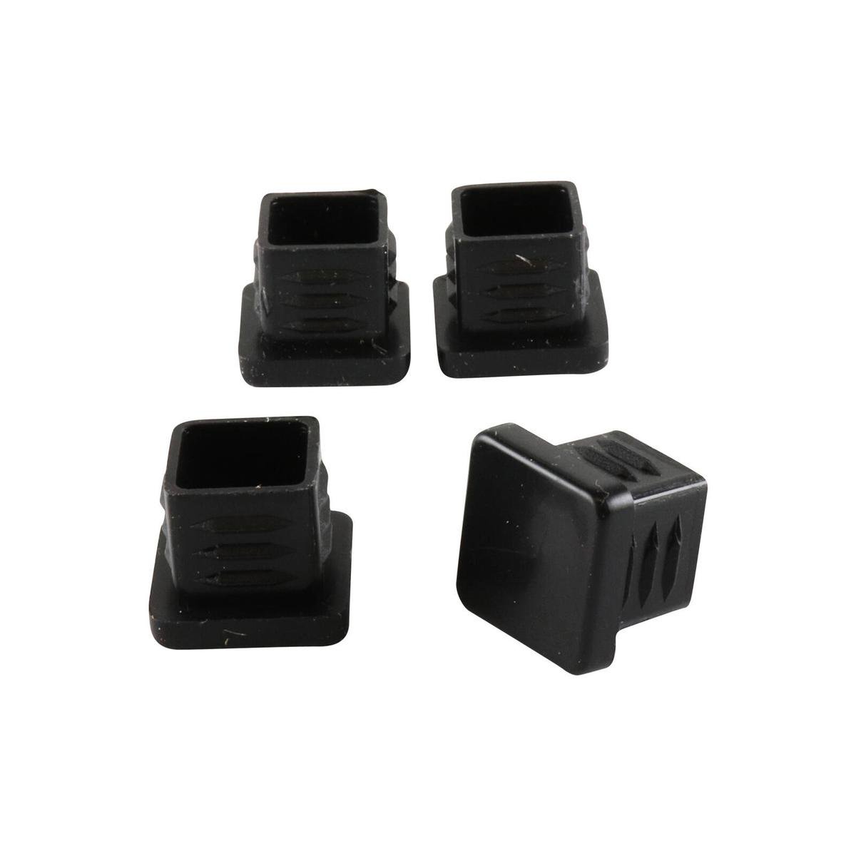Surface Gard 16mm Black Square Plastic Chair Tips 4 Pack - Floor Protection - SuperSaverAU - view 1