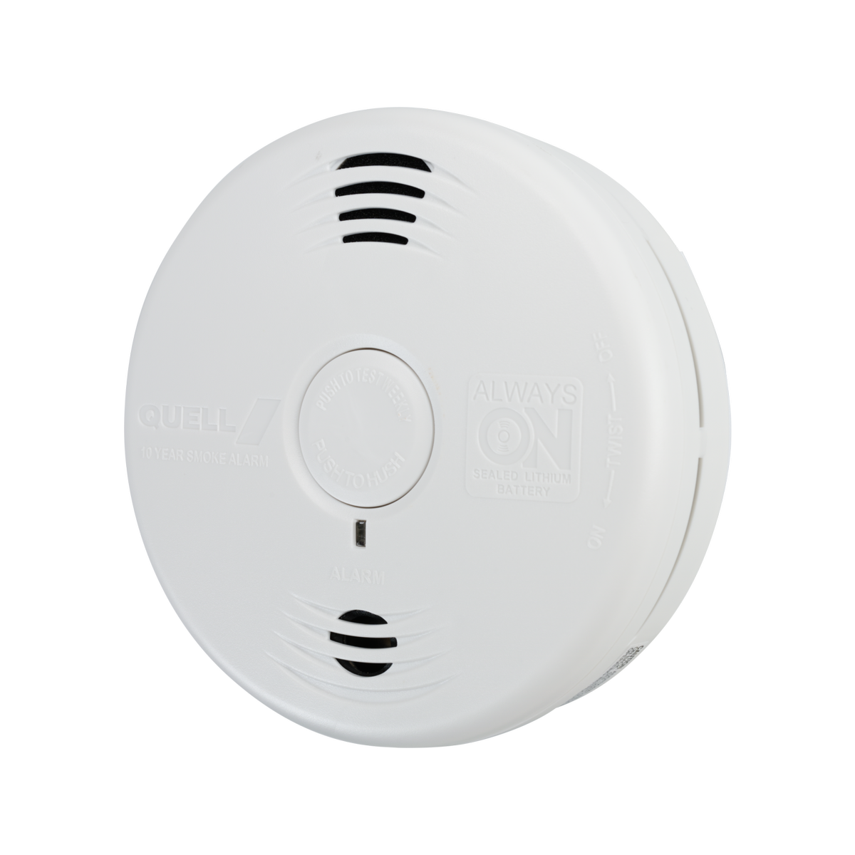 Quell Photoelectric Smoke Alarm - 130mm - PVC - Talking Voice Alarm - SuperSaverAU - view 2