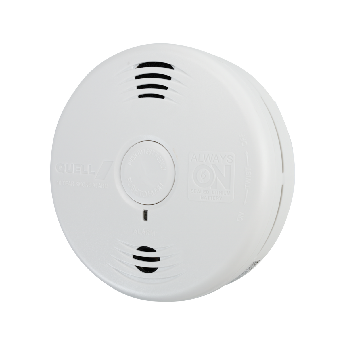 Quell Worry-Free Bedroom Talking Voice Photoelectric Smoke Alarm Lithium 135987