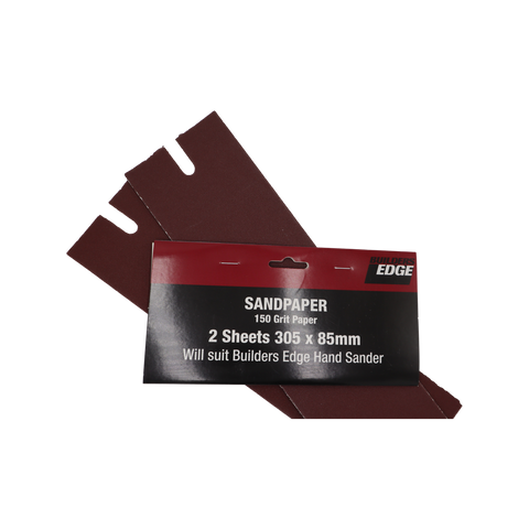 Builders Edge 372 x 108mm 150 Grit Plaster Sandpaper, 2 Pack