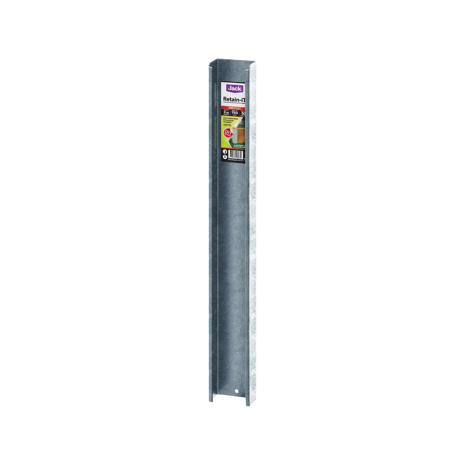 Jack Retain-iT 50 x 750mm Galvanised Steel End Post Sleeper Upright
