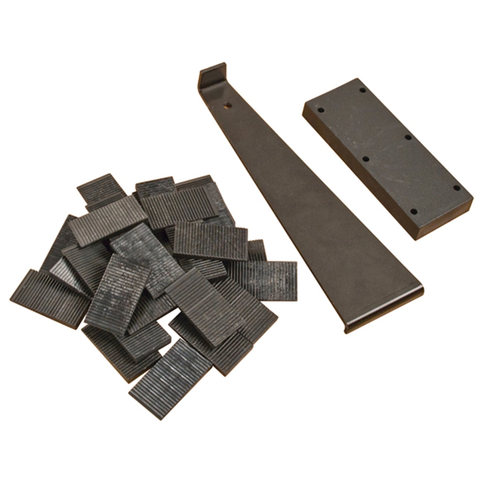 QEP Laminate Floor DIY Installation Kit with 30 Spacers, Tapping Block & Pull Bar