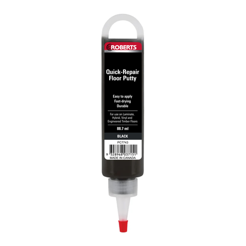Roberts Quick Repair Floor Putty Black - 88ml - Acrylic - Fast Drying - SuperSaverAU - view 1