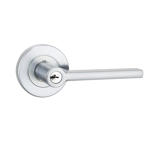 Lemaar Satin Chrome Orba Entrance Set - 65mm - C4 Cylinder - Zinc - SuperSaverAU - view 1