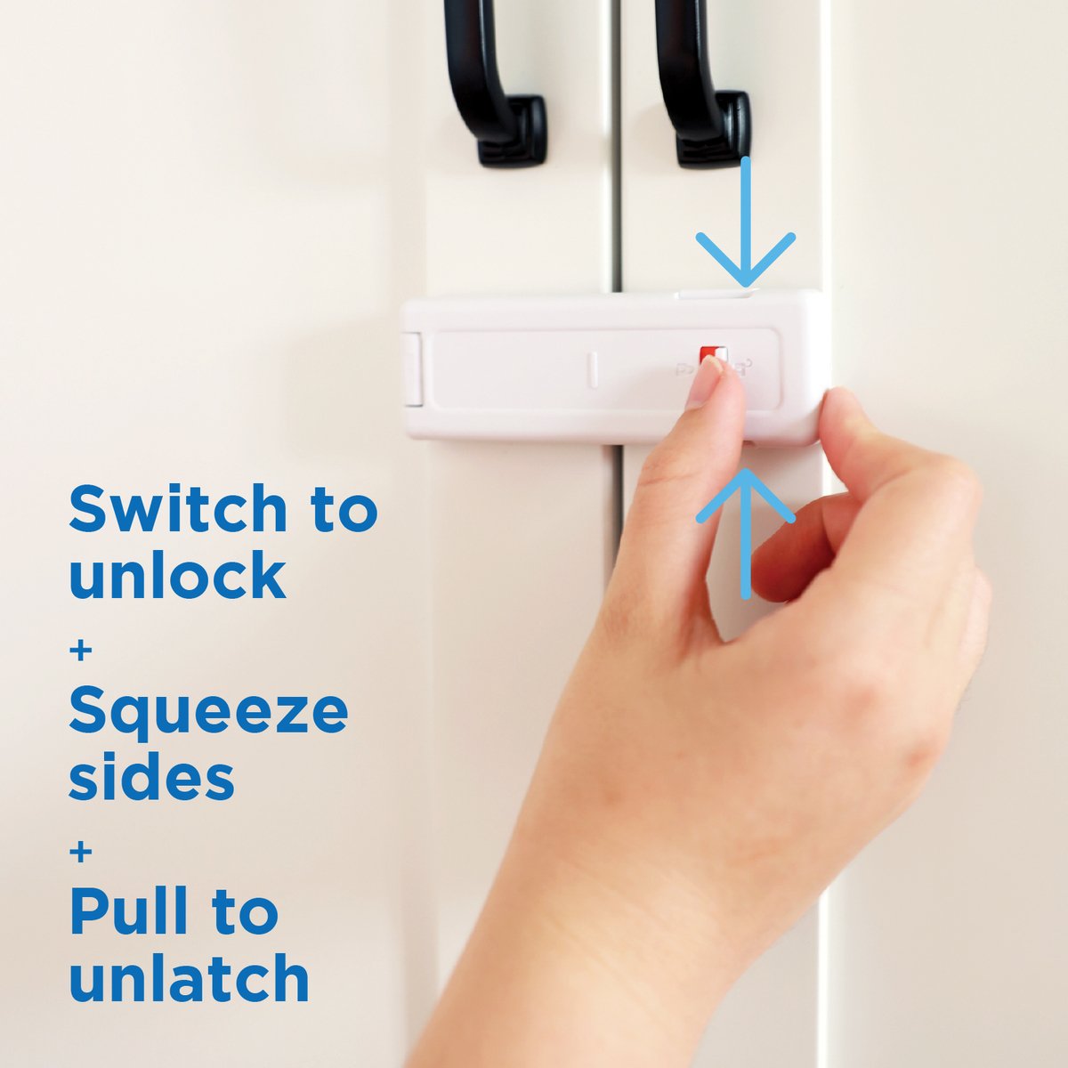 Perma Child Safety Ultimate Cabinet Latch - 4 Pack