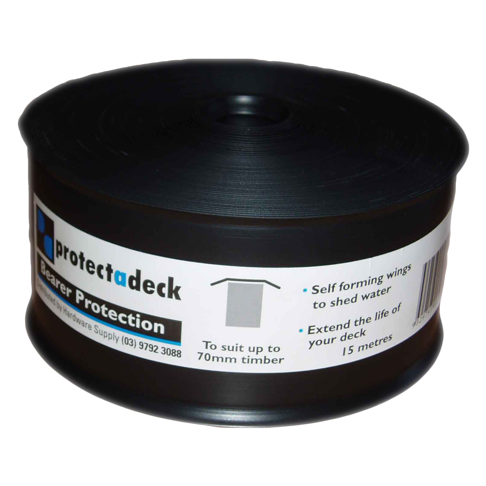 Protectadeck 70mm x 15m PVC Bearer Protection - Flexible Deck Bearer Tape