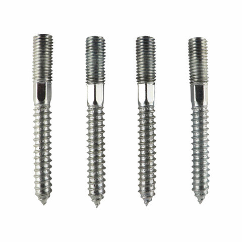 Everhang M10 x 80mm Zinc Plated Hanger Bolt with Star Recess - Steel, 4 Pack