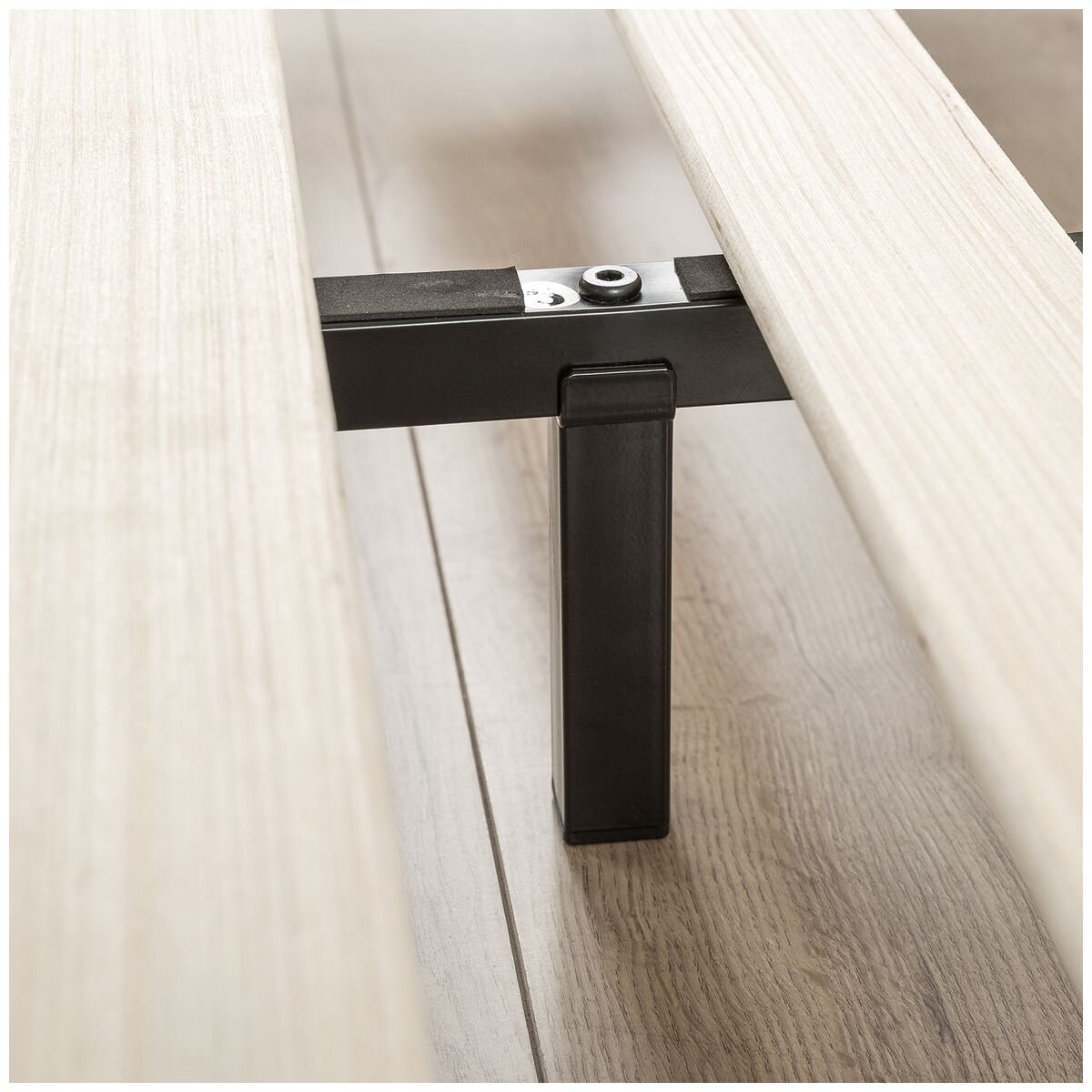 Zinus Joseph King Single Metal Bed Frame - 15cm Low Profile, Flat Wooden Slats, Black - AU-FBMFB1ZC-06B