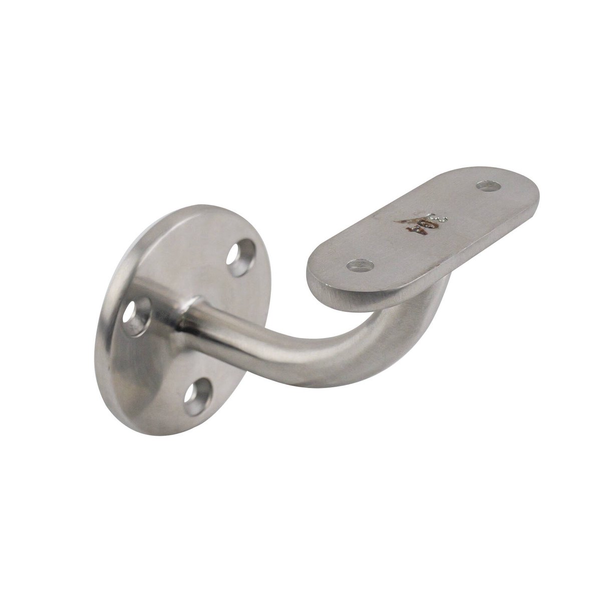 Carinya 70 x 90 x 95mm Stainless Steel Flat Top Curved Handrail Bracket