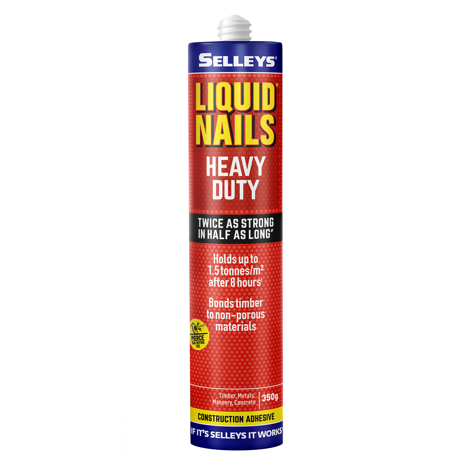 Selleys 350g Heavy Duty Liquid Nails Construction Adhesive, Solvent Based, Light Tan