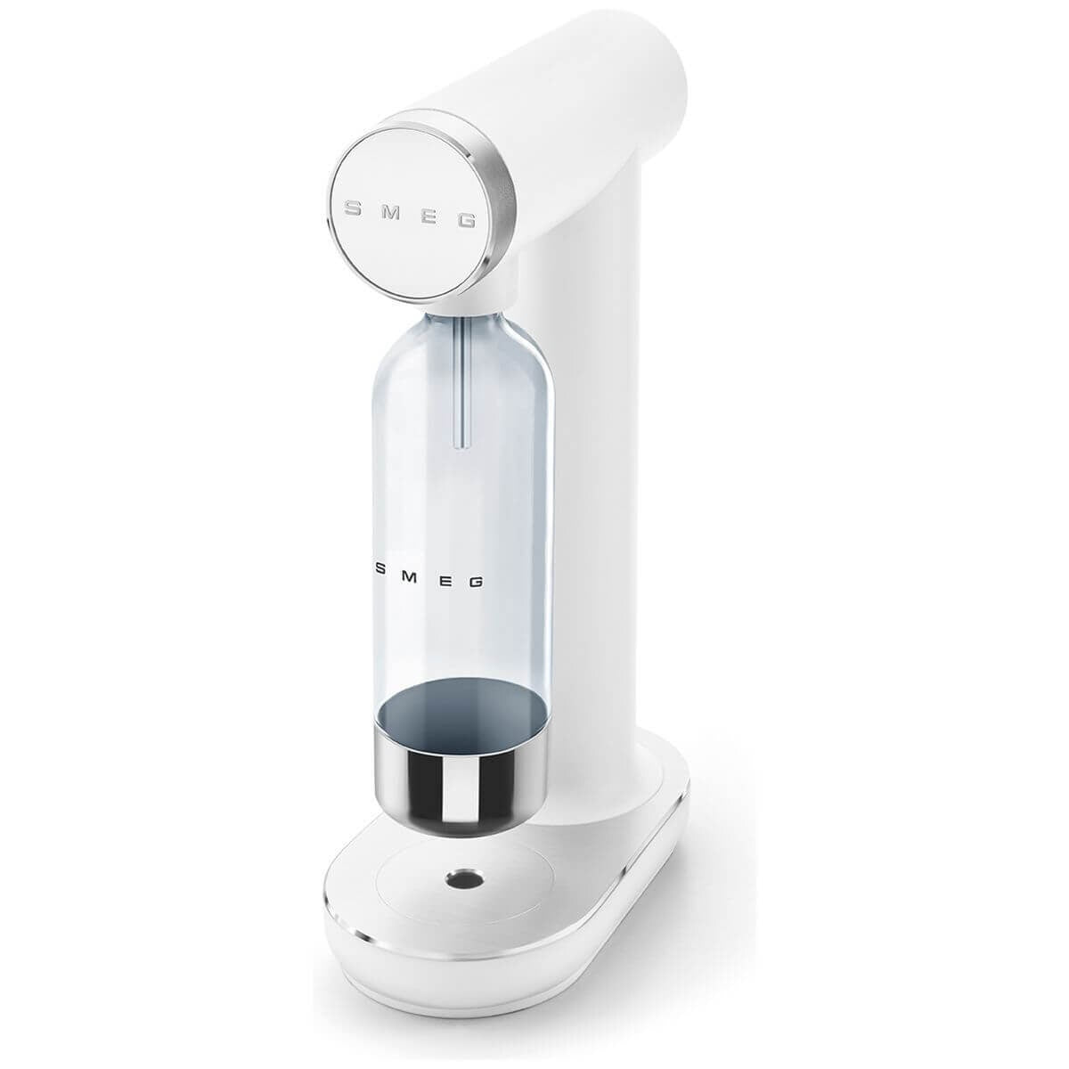Smeg soda maker - White, electricity-free operation, Tritan Renew bottle, front knob control - SKC01WHMAU