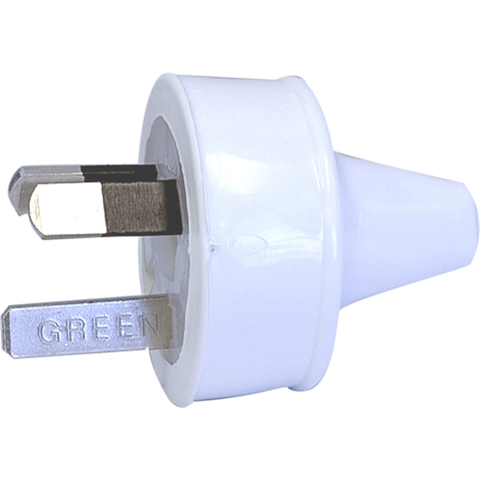 HPM 10A 3 Pin Flat Figure 8 Electrical Plug Top White 240V CD100/8WE
