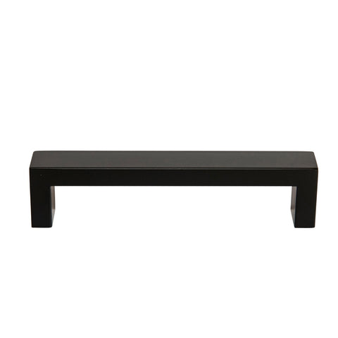 Taskmaster 128mm Matte Black Hollow Rectangle Steel Cabinet Handle