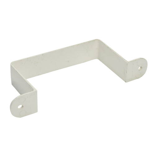 Icon Plastics White PVC Square Open Wall Downpipe Bracket