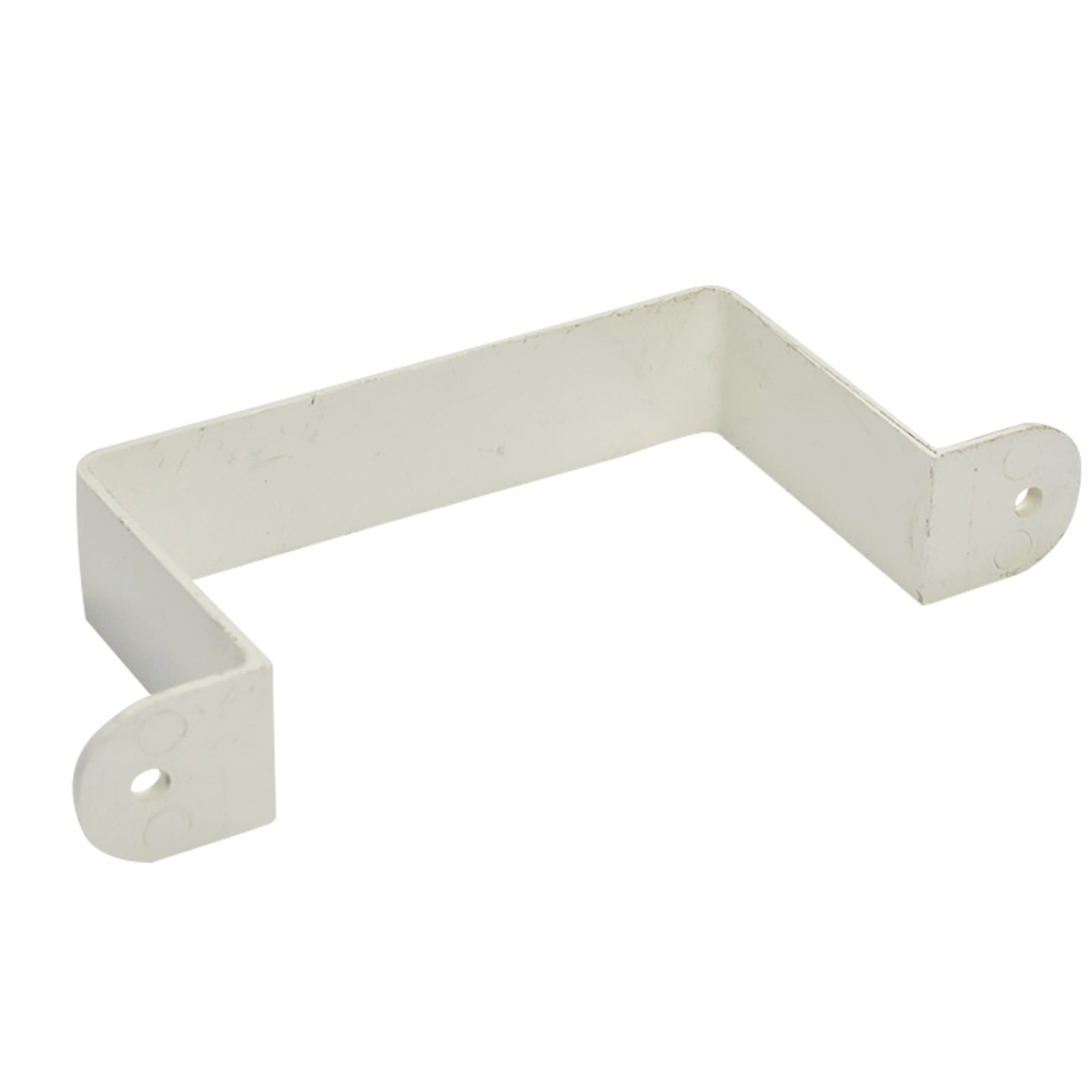Icon Plastics White PVC Square Open Wall Downpipe Bracket