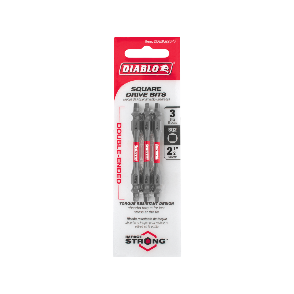 Diablo R2 Double Ended Power Bit - 3 Pack