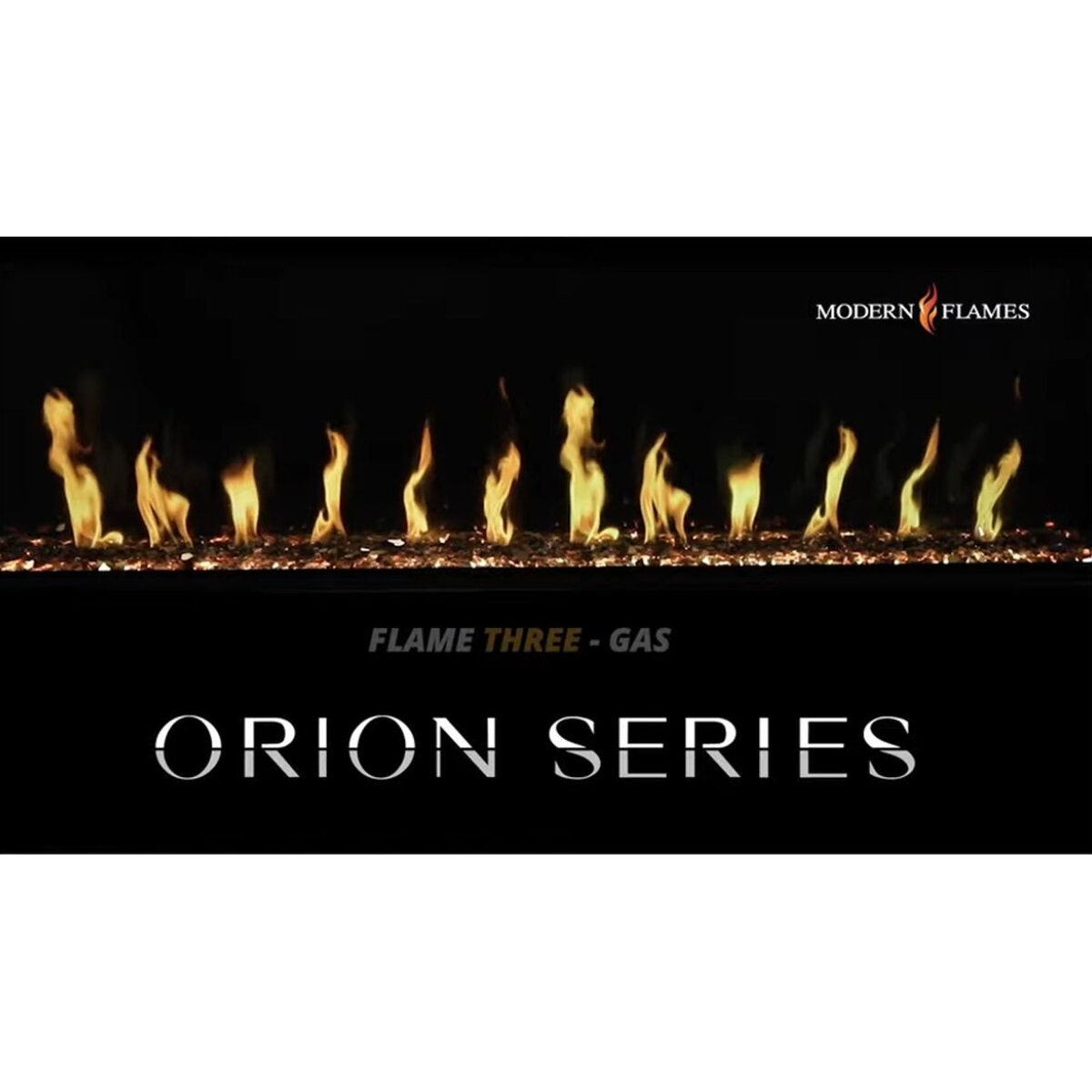 Modern Flames Orion 30" Slim Heliovision Built-In Electric Fireplace - 10A Plug and Lead, Black - OR30-SLIM-AU
