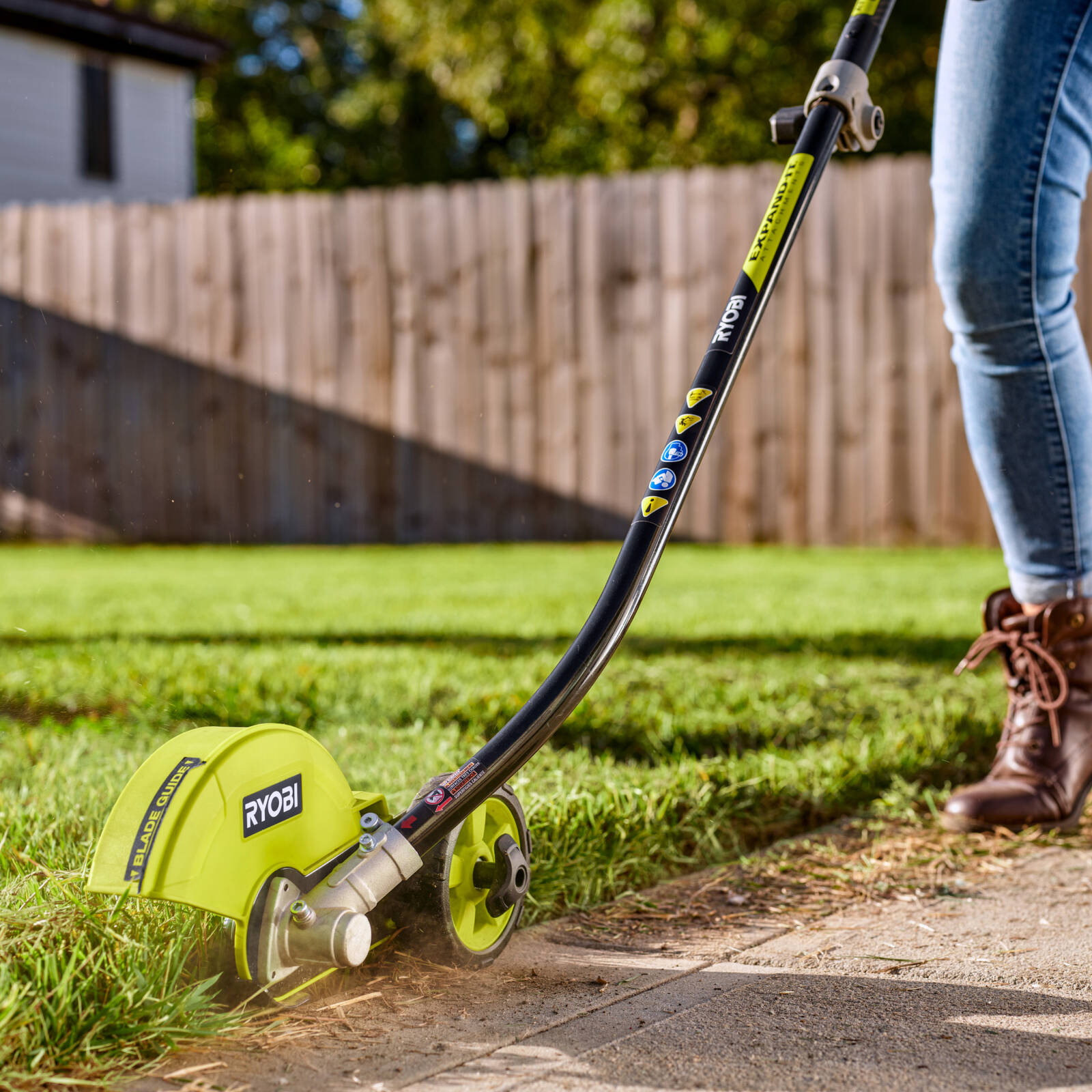 Ryobi Expand-It Edger Attachment - 57mm Max Cut Depth Cordless Lawn Edger Head