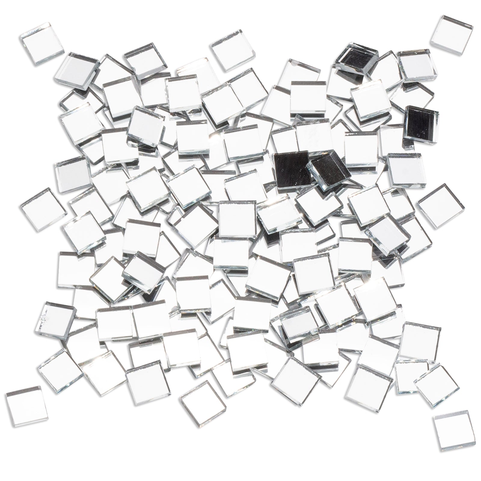 Mandala Art Mini Mirror Mosaic Glass Tiles, 10mm, 175 Pack, Indoor & Outdoor