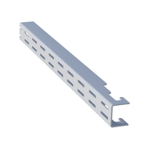Flexi Storage Home Solutions White Double Slot Wall Strip - 300mm Steel Wall Mount Track
