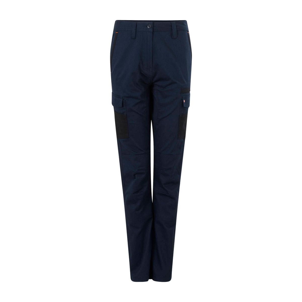 Citeco Women's Navy Cargo Pant - Cotton Stretch Twill, Size 14