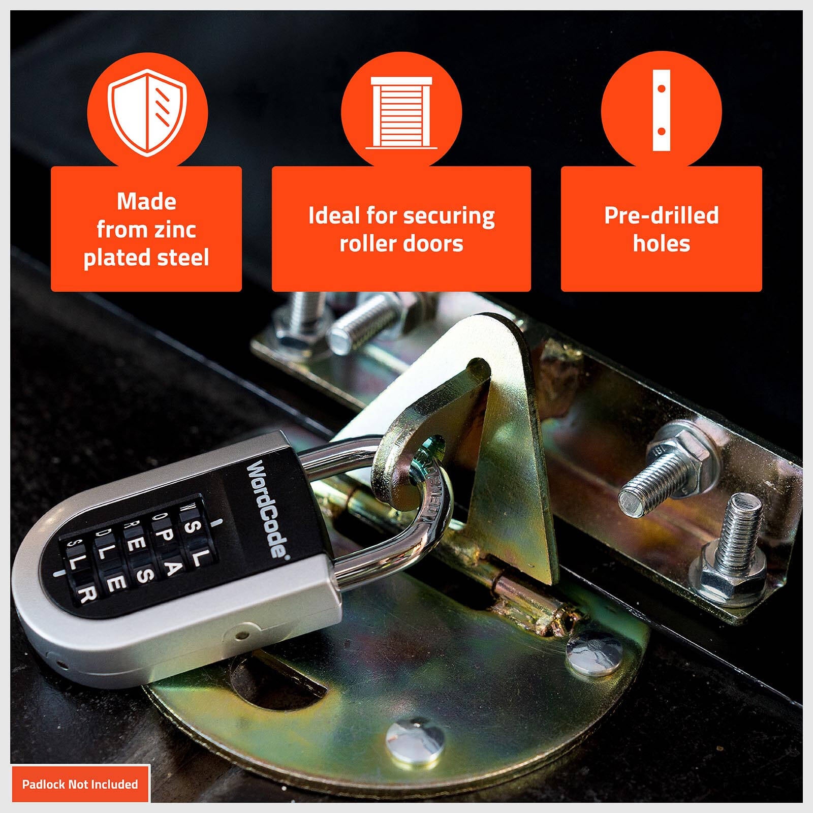 Taskmaster 100mm Zinc Plated Garage Door Floor Anchor