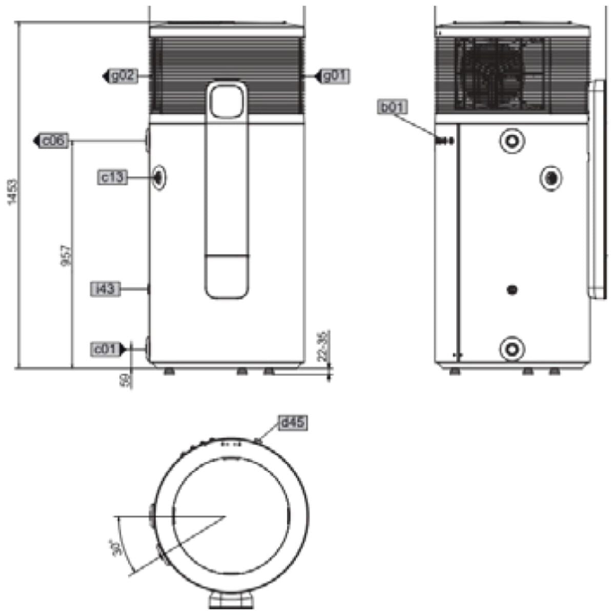 Stiebel Eltron 200L SHP-O 201 Premium Heat Pump Hot Water System - WiFi Enabled, White - 207264