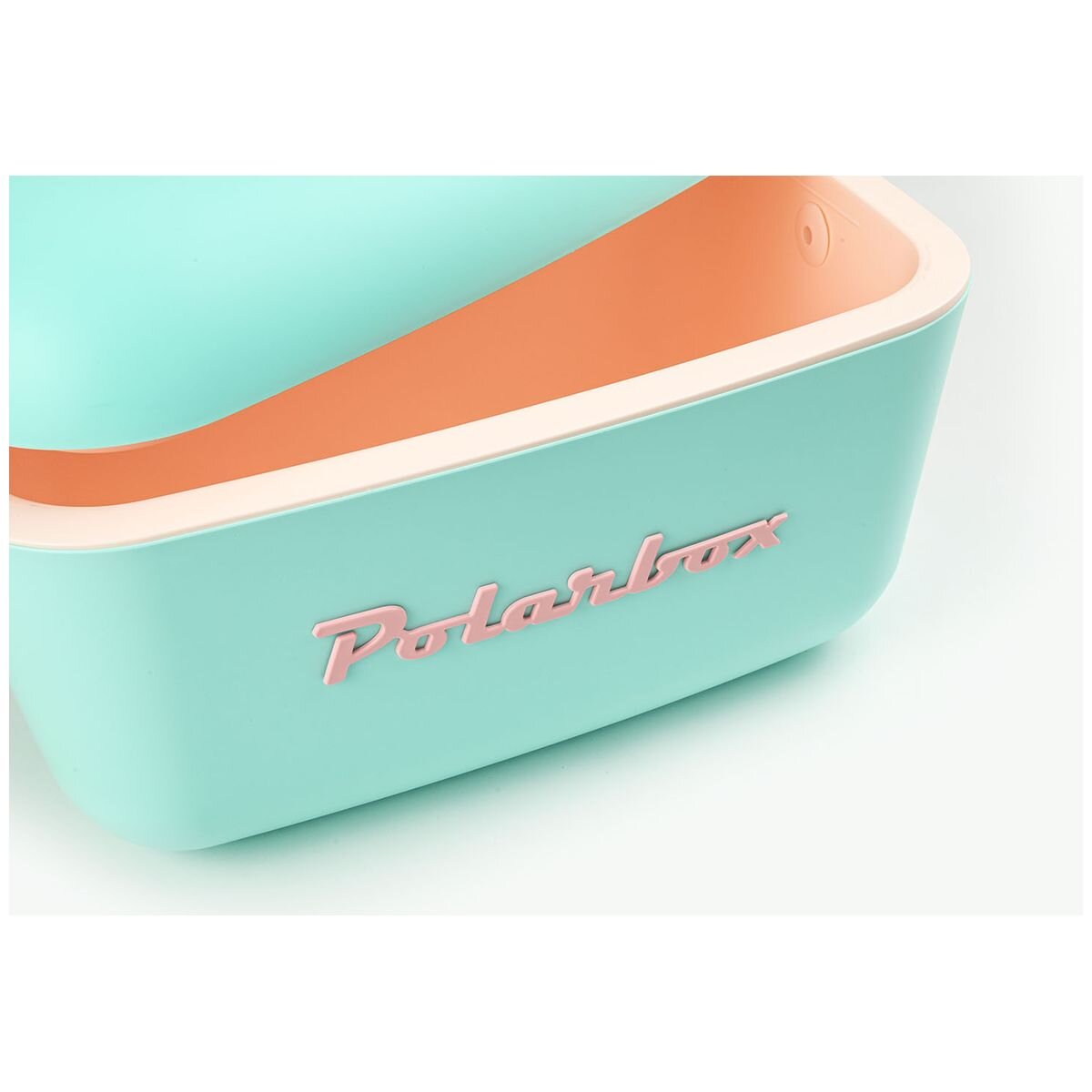 Polarbox Classic 12L Cooler - Cyan, Retro Design, Leather Shoulder Strap, Made in Spain - PLBC12C